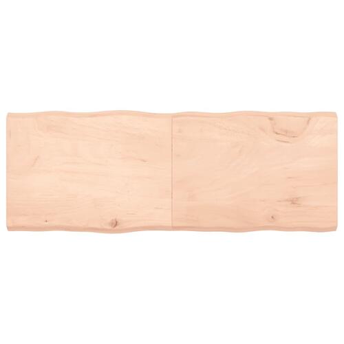 Bordplade 160x60x(2-6)cm naturlig kant ubehandlet massivt træ