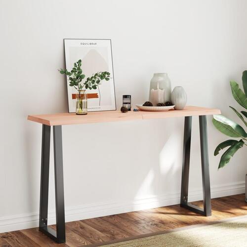 Bordplade 160x60x(2-6)cm naturlig kant ubehandlet massivt træ