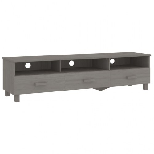Tv-skab HAMAR 158x40x40 cm massivt fyrretræ lysegrå