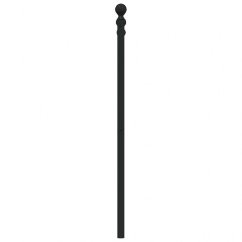 Udskiftningsgavl i metal 160 cm - sort