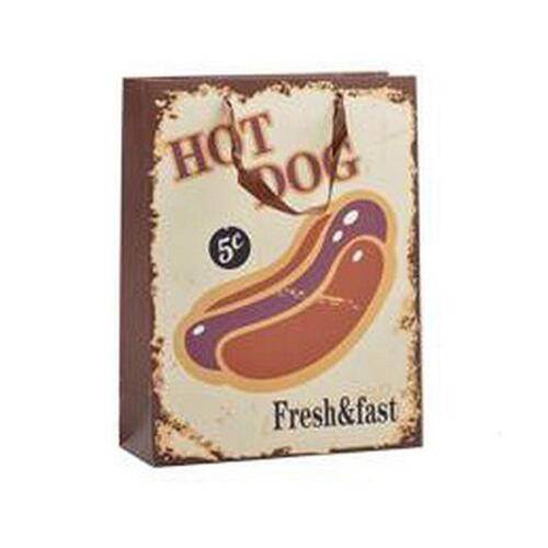 Papirpose Hotdog & Coffee 8,5 x 24 x 18 cm (12 enheder)