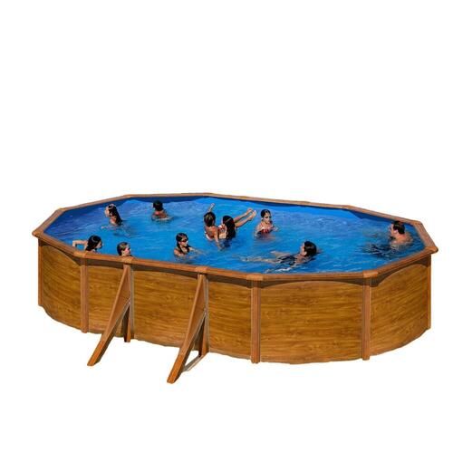 Pool Aftageligt Gre Pacific KIT500W Oval Træ 500 x 300 x 120 cm