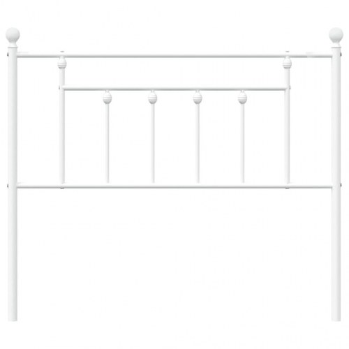 Sengegavl i metal 107 cm - hvid