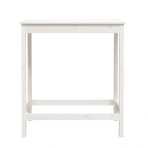Barbord 100x50x110 cm massivt fyrretræ hvid