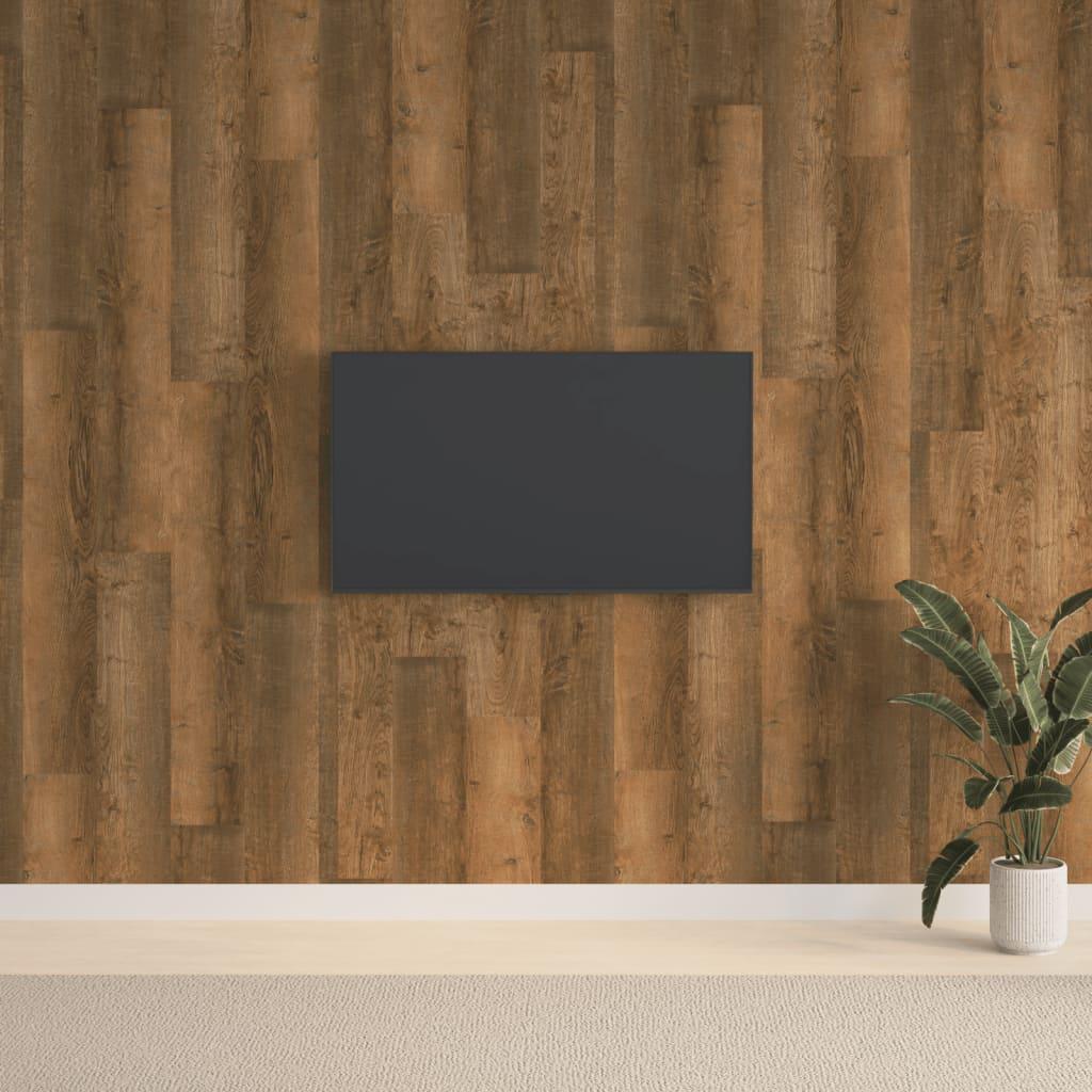 Vægpaneler 2,06 m² trælook PVC brun