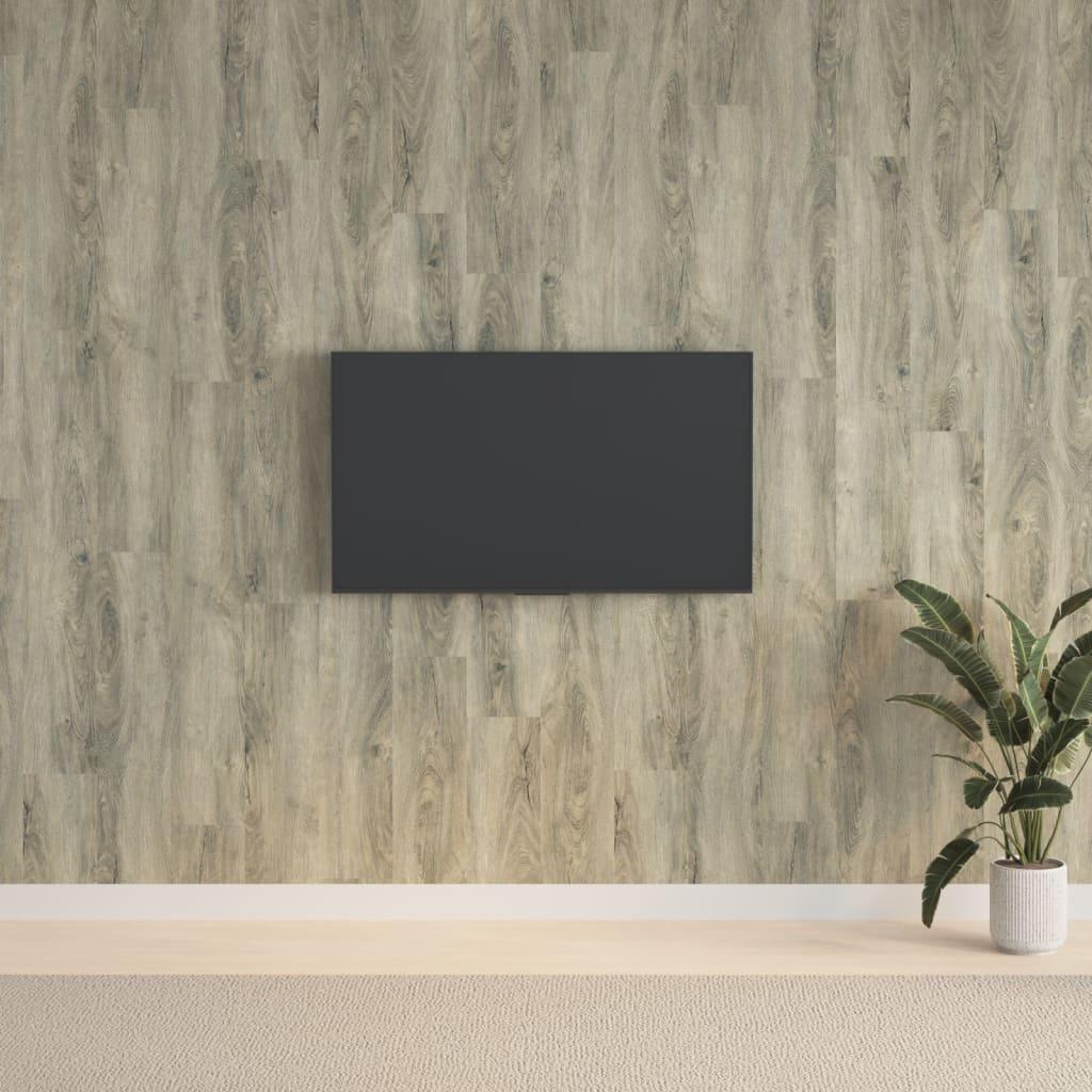 Vægpaneler 2,06 m² trælook PVC grå