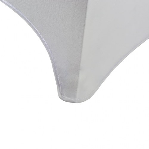 Stolebetræk 6 stk. strækbar sølvfarvet