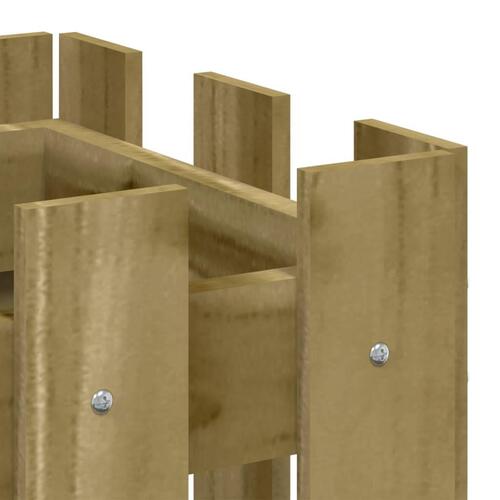 Højbed med stakitdesign 100x30x30 cm imprægneret fyrretræ