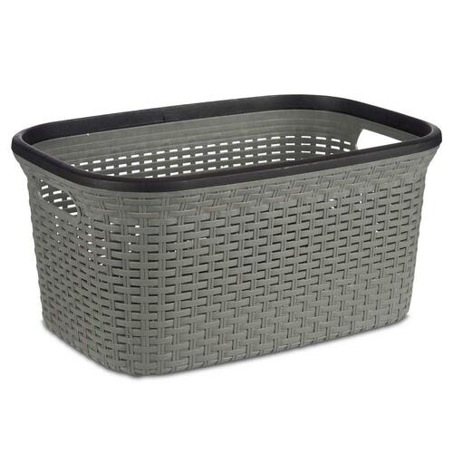 Vasketøjskurv Grå Plastik 36 L 36 x 25,5 x 53 cm (12 enheder)