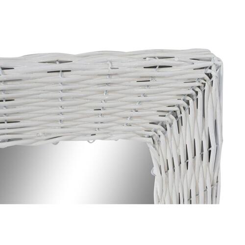 Vægspejl Krystal MDF Hvid flet Cottage (53 x 63 x 4 cm) (53,5 x 4 x 62,5 cm)
