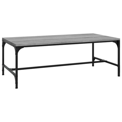 Sofabord 80x50x35 cm konstrueret træ grå sonoma-eg