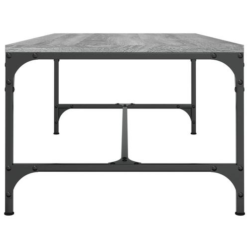 Sofabord 80x50x35 cm konstrueret træ grå sonoma-eg