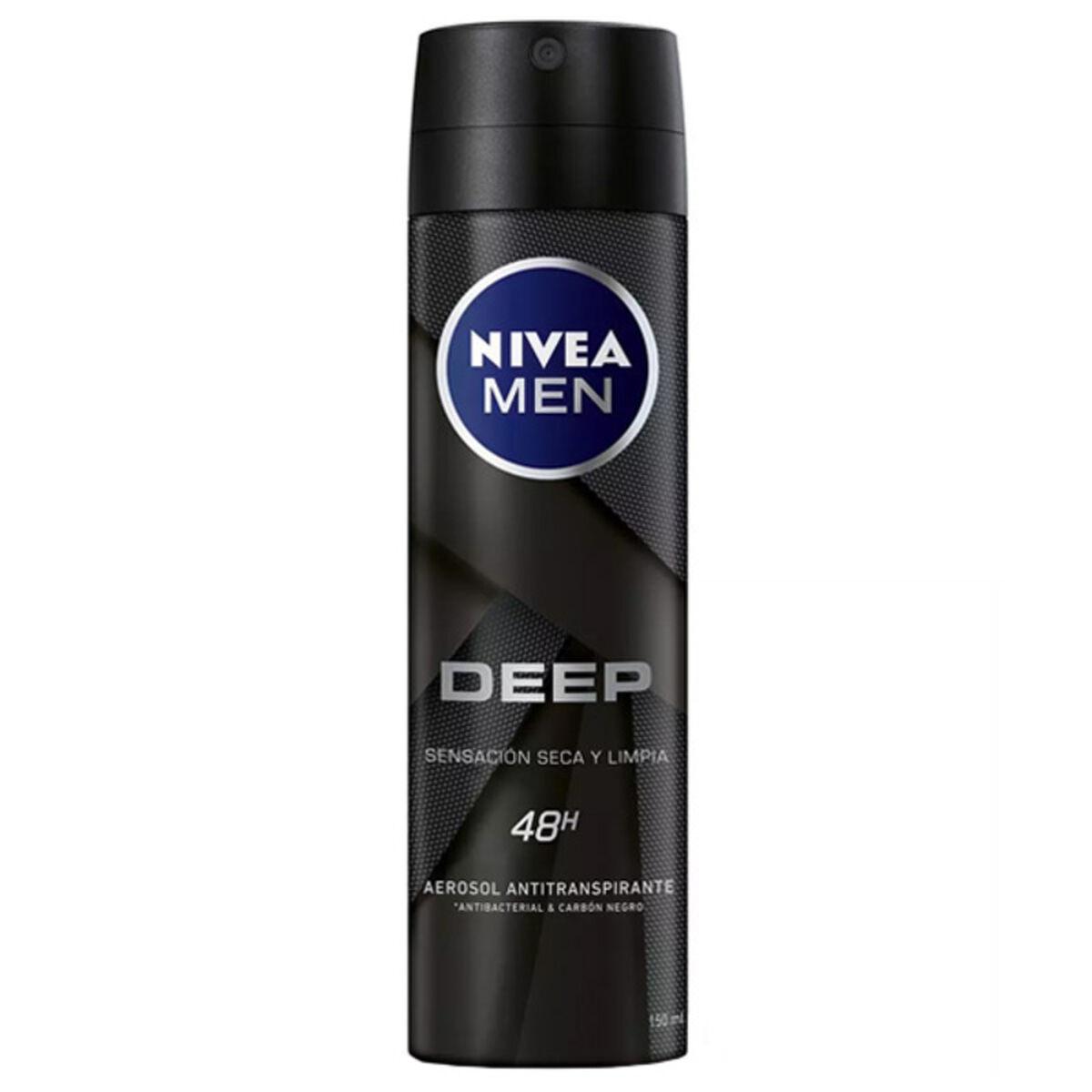Deodorant spray til mænd Nivea Men Deep Black Carbon 150 ml