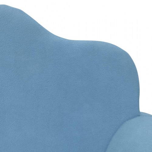 2-personers sofa til børn blødt plys blå