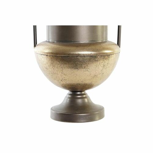 Vase 20 x 20 x 33 cm Sort Metal Kobber Vintage