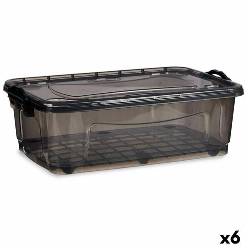 Bedroller med hjul Kipit - antracit plastik, 30 l (6 stk)