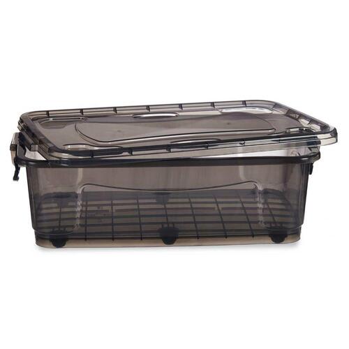 Bedroller med hjul Kipit - antracit plastik, 30 l (6 stk)