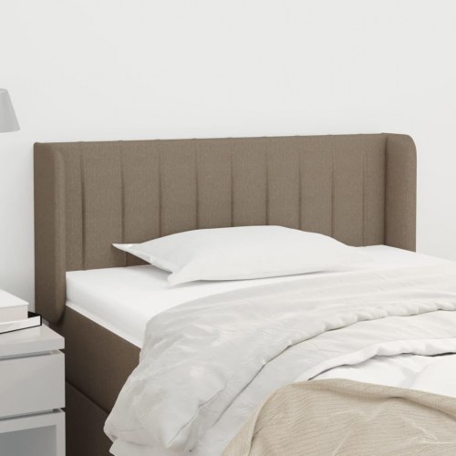 Sengegavl med kanter 93 x 16 x 78/88 cm - gråbrun