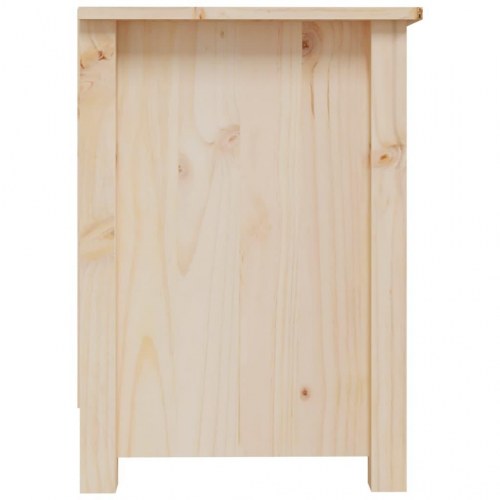 Tv-bord i massivt fyrretræ 70 × 36,5 × 52 cm - klassisk med opbevaring