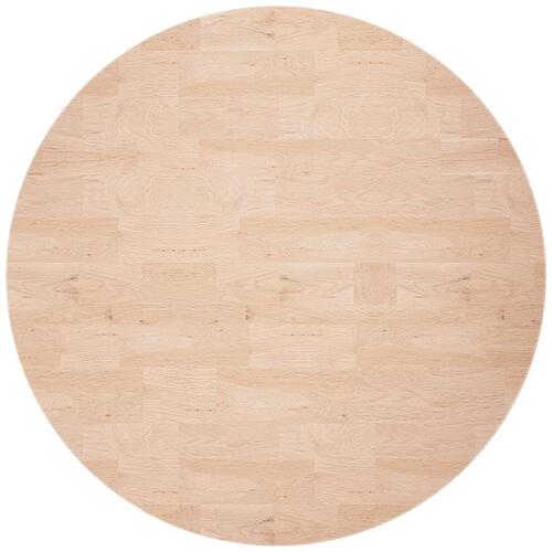 Rund bordplade Ø80x2,5 cm ubehandlet massivt egetræ