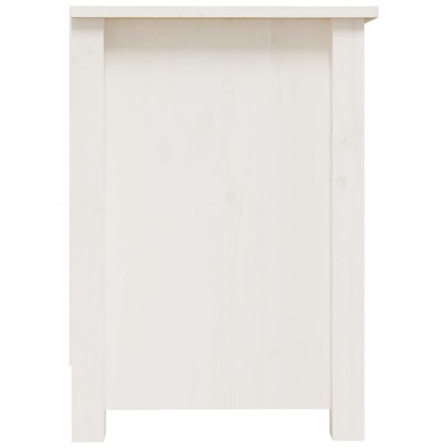 Tv-bord 70x36,5x52 cm massivt fyrretræ hvid