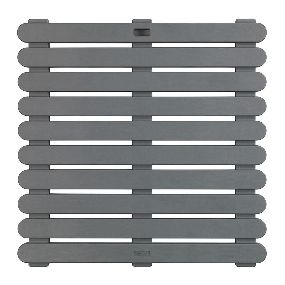 Wenko platform til bad/bruser - plastik, 55 × 55 cm, mørkegrå