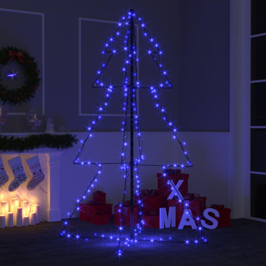Lysende juletræ 98x150 cm 200 LED'er indendørs/udendørs