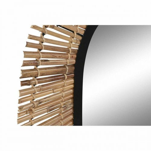 Vægspejl - Sort/Natur Bali, 63 × 1,5 × 92 cm