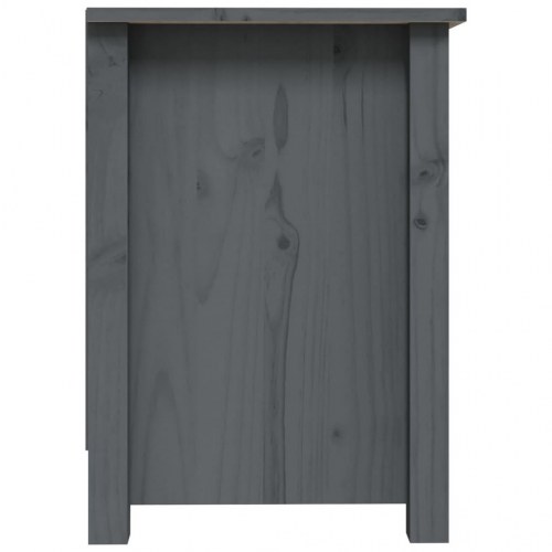 Tv-bord i massivt fyrretræ - grå, 70 × 36,5 × 52 cm
