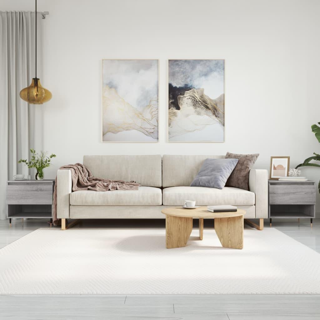 Sofaborde 2 stk. 50x46x50 cm konstrueret træ grå sonoma-eg billede