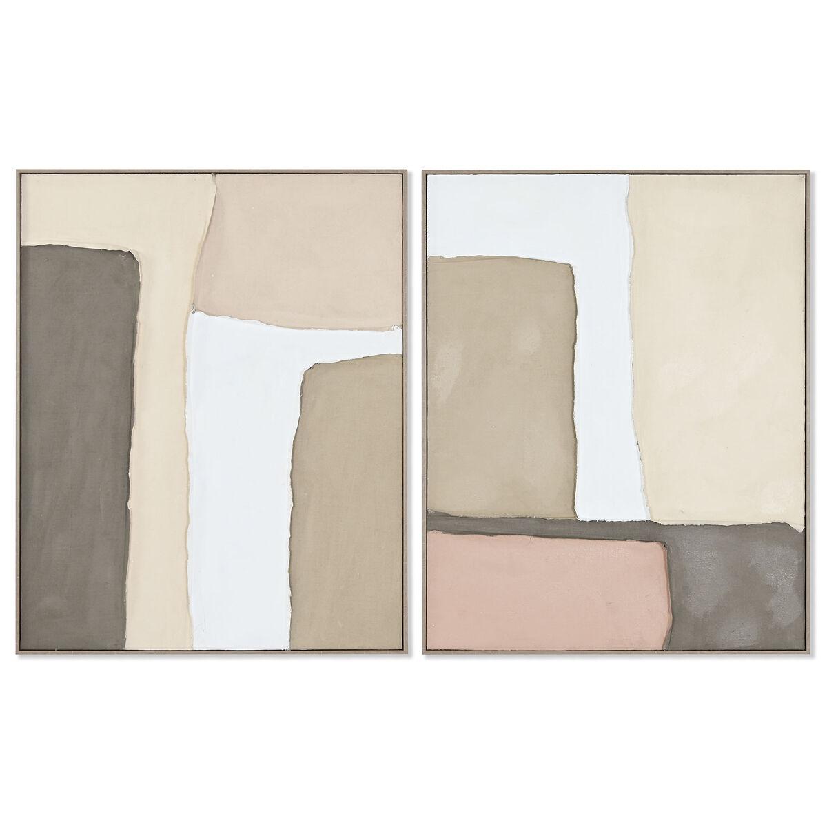 Maleri Home Esprit Abstrakt Urban 822 X 45 X 102 Cm 2 Enheder