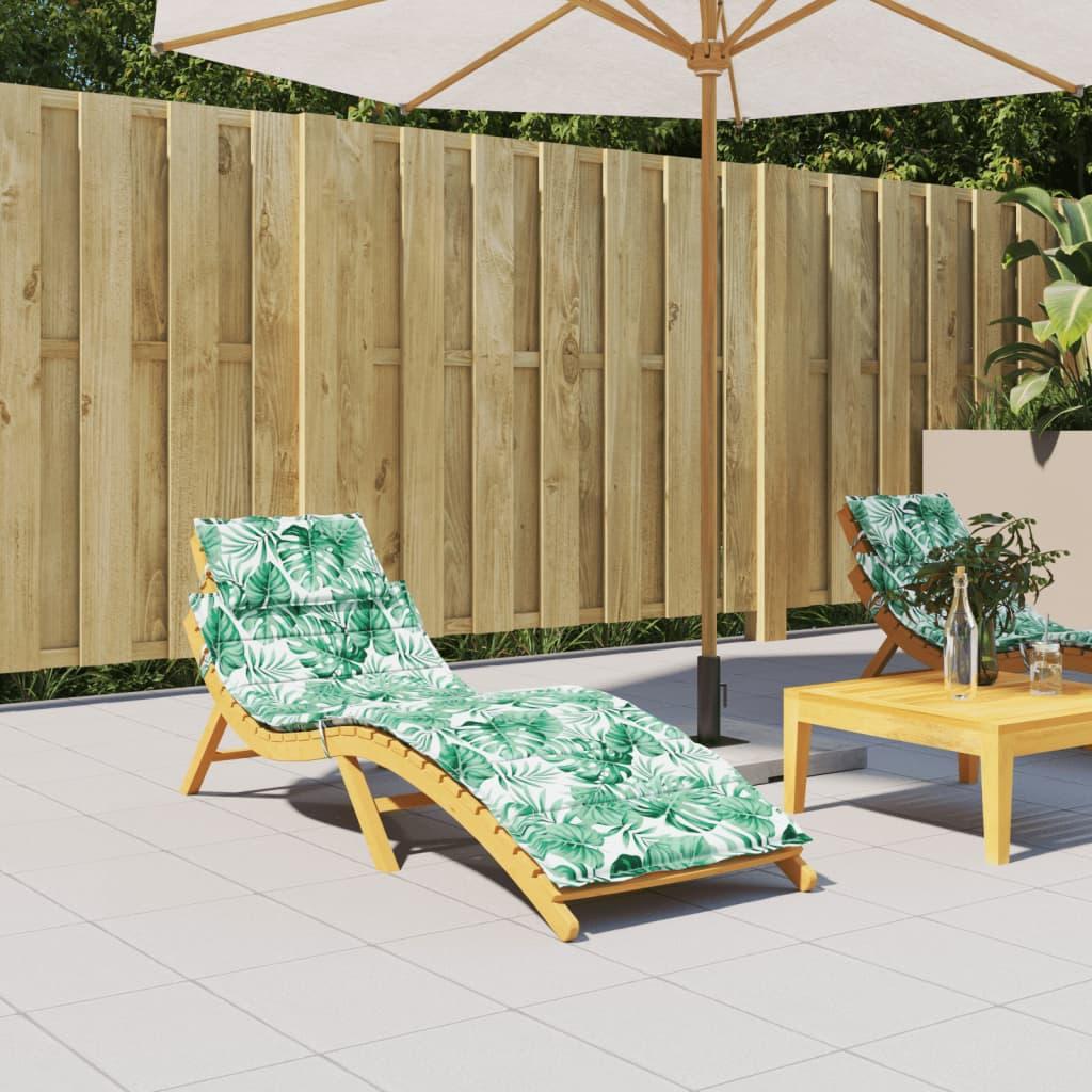 Hynde Til Liggestol 186X58X3 Cm Oxfordstof - Bladdesign