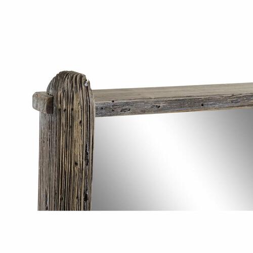 Vægspejl Natur Træ Krystal Vintage 47 x 8 x 70 cm