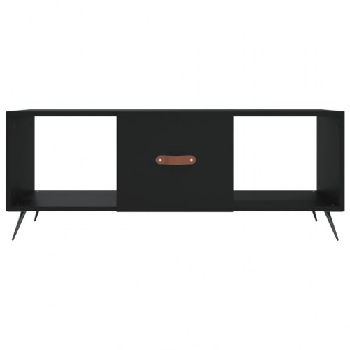 Sofabord 102x50x40 cm konstrueret træ sort