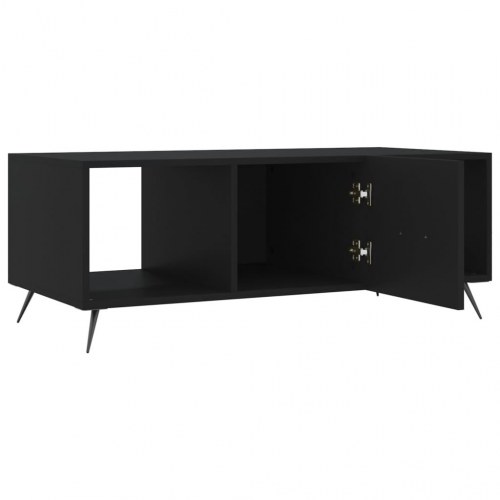 Sofabord 102x50x40 cm konstrueret træ sort
