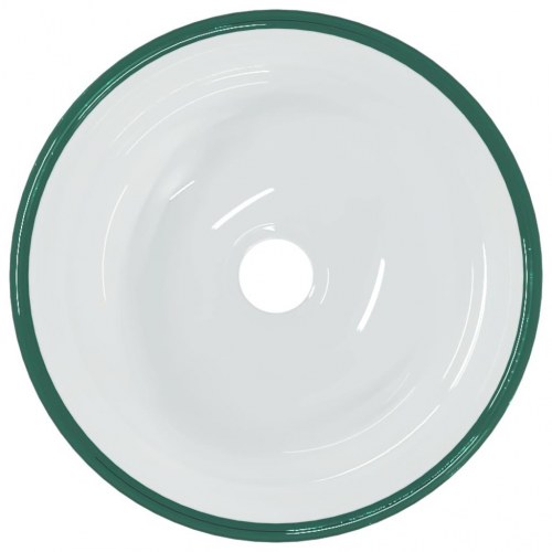Rund håndvask i hærdet glas 30 × 12 cm - transparent