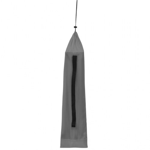 Campingseng 180x60x19 cm oxfordstof og stål grå