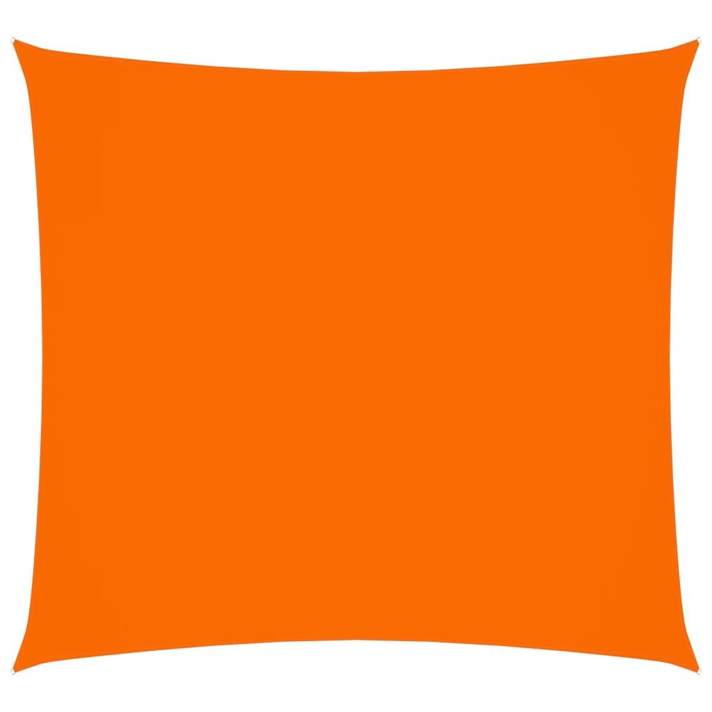 Solsejl 3,6x3,6 m oxfordstof firkantet orange