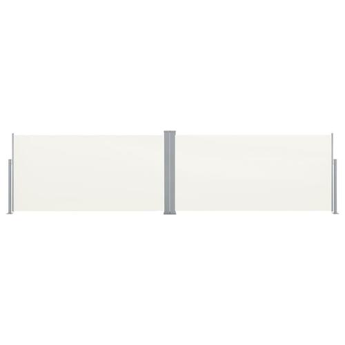 Sammenrullelig læskærm 160 x 600 cm cremefarvet