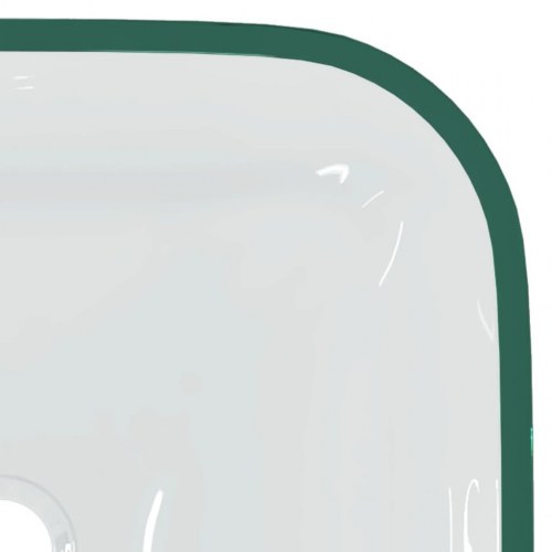 Håndvask i glas 42 x 42 x 14 cm - transparent
