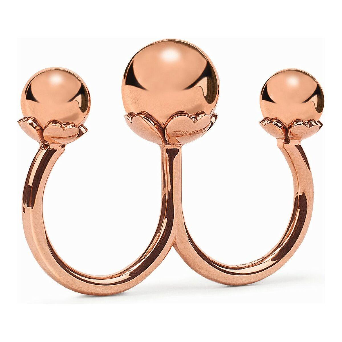 Dame ring 1R16T014R, str. 16 - pink rustfrit stål