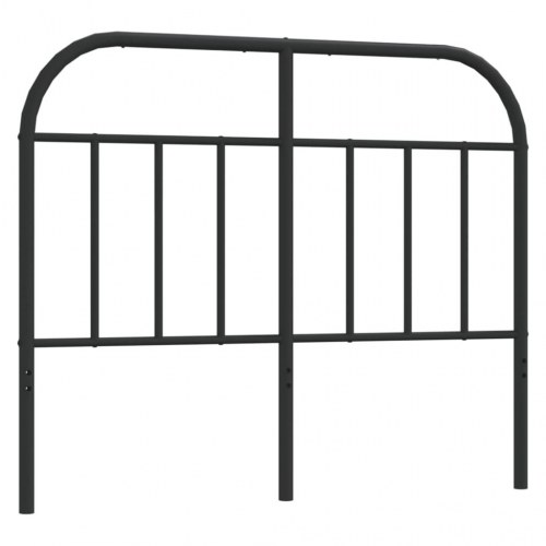 Sengegavl i metal 120 cm - sort, klassisk design