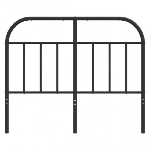 Sengegavl i metal 120 cm - sort, klassisk design
