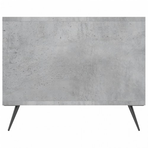 Sofabord i konstrueret træ med opbevaring - betongrå 102 × 50 × 40 cm