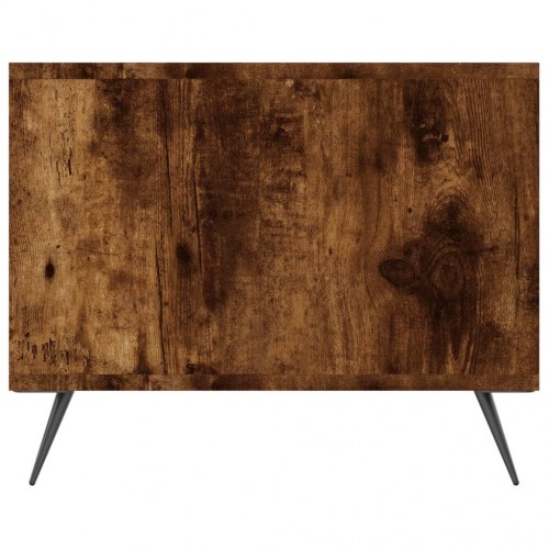 Sofabord 102x50x40 cm konstrueret træ røget egetræsfarve