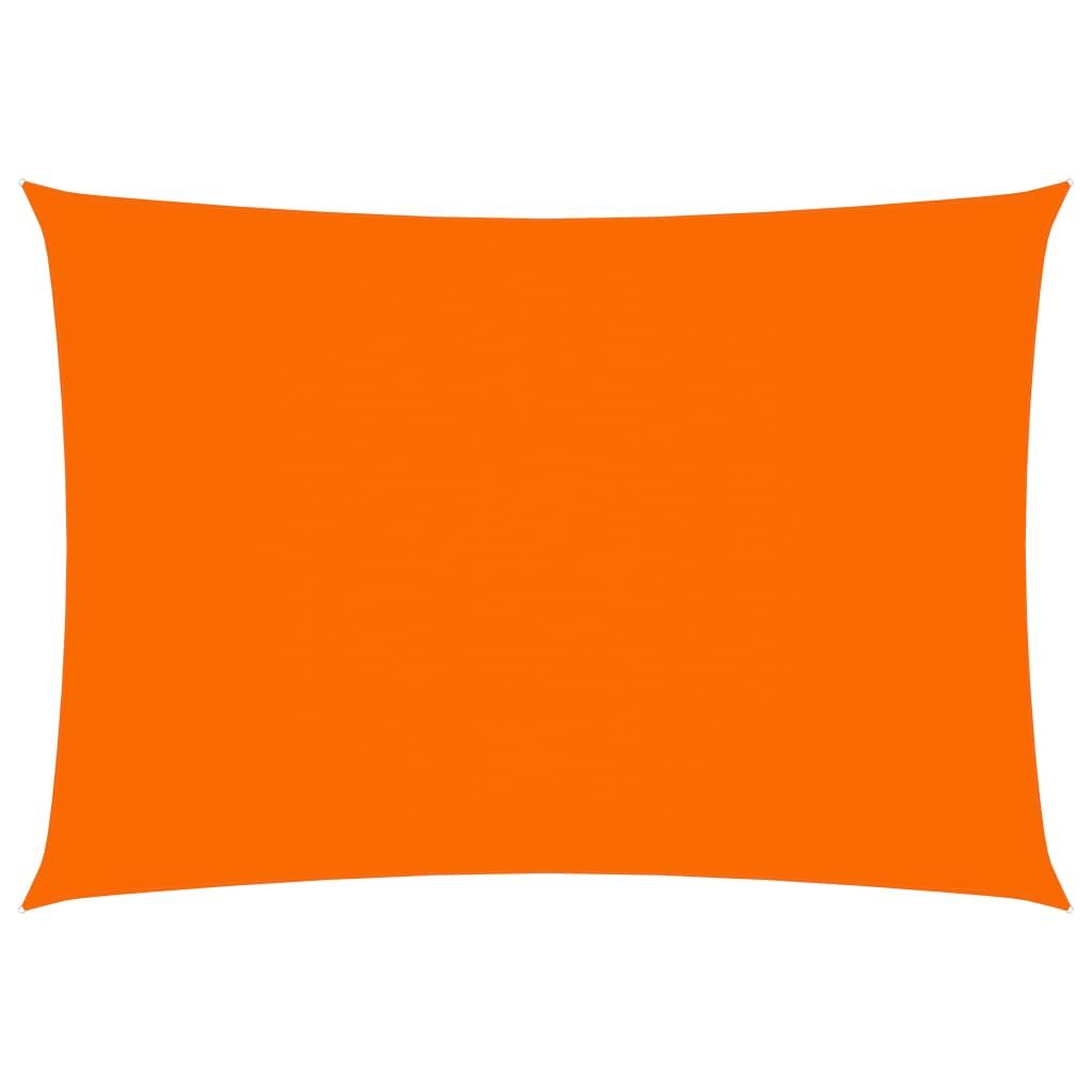 Solsejl 2x4,5 m rektangulær oxfordstof orange billede