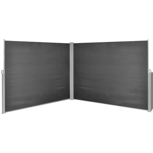 Sammenrullelig læskærm 180 x 600 cm sort