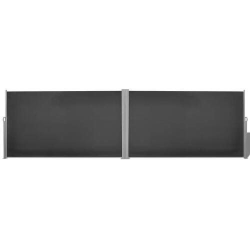 Sammenrullelig læskærm 180 x 600 cm sort