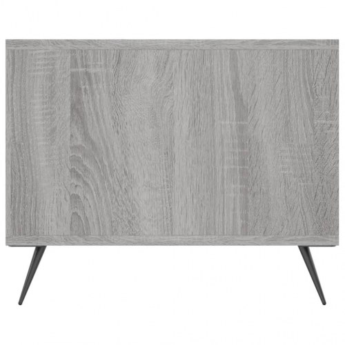 Sofabord 102x50x40 cm konstrueret træ grå sonoma-eg