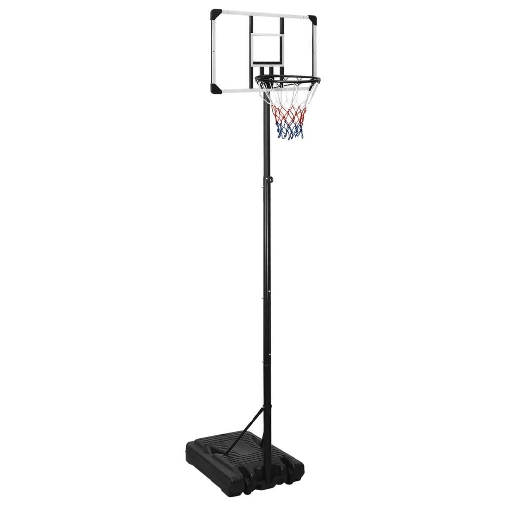 vidaXL basketballstativ 280-350 cm polycarbonat transparent